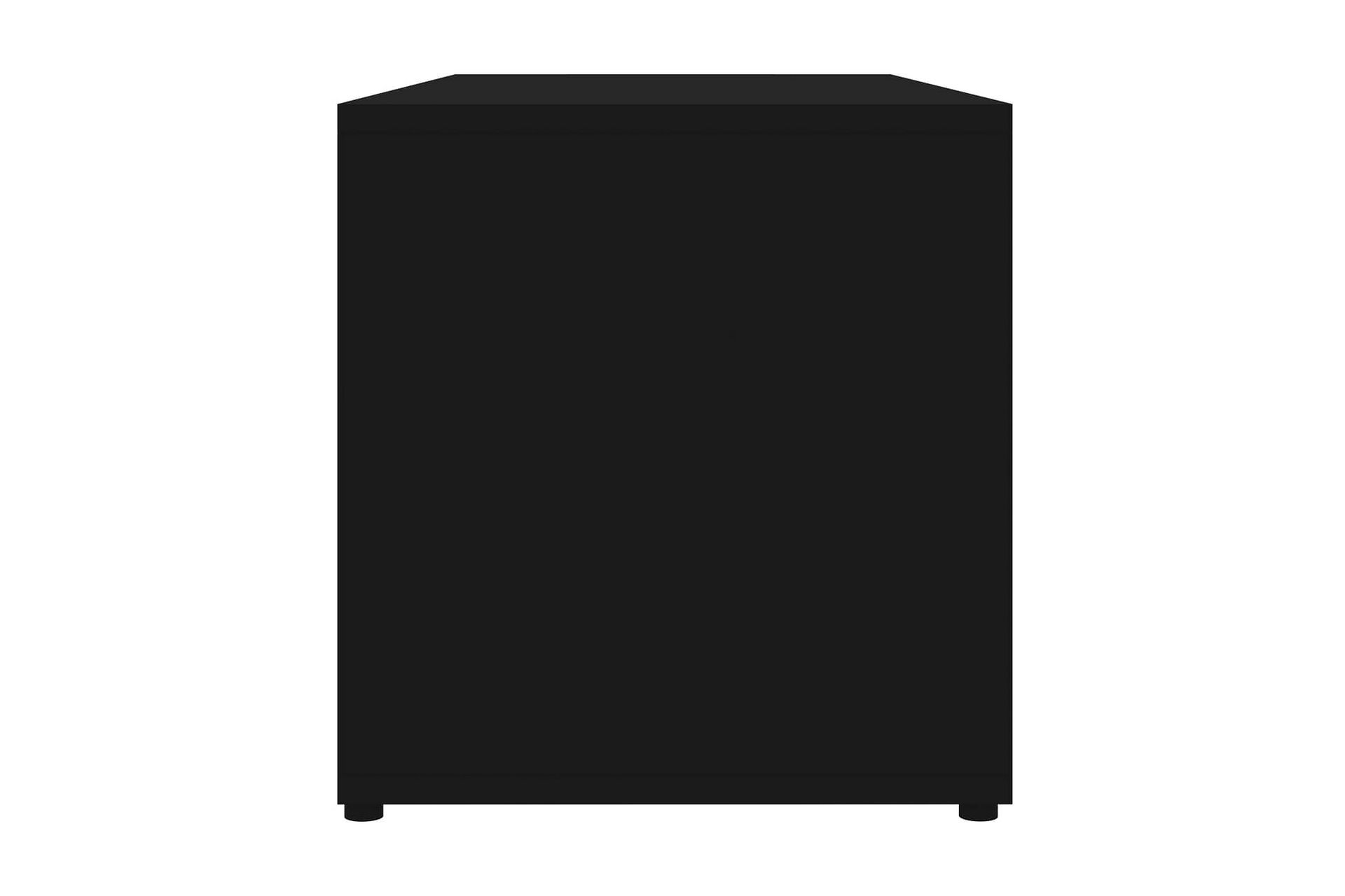 TV-benk svart 80x34x36 cm sponplate - Svart - Møbler - Mediamøbel & tv møbel - TV-benk & mediabenk