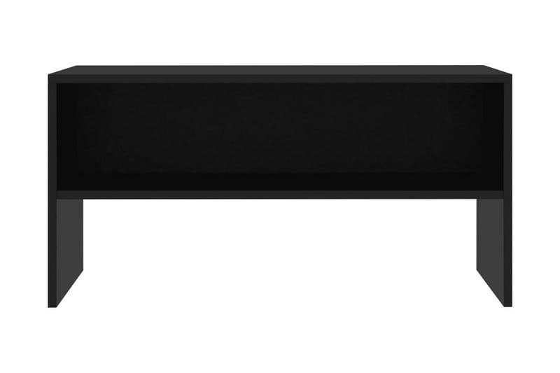 TV-benk svart 80x40x40 cm sponplate - Svart - TV-benk & mediabenk