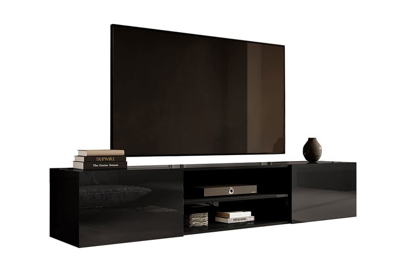 Tv-benk - Svart - Møbler - Mediamøbel & tv møbel - TV-benk & mediabenk