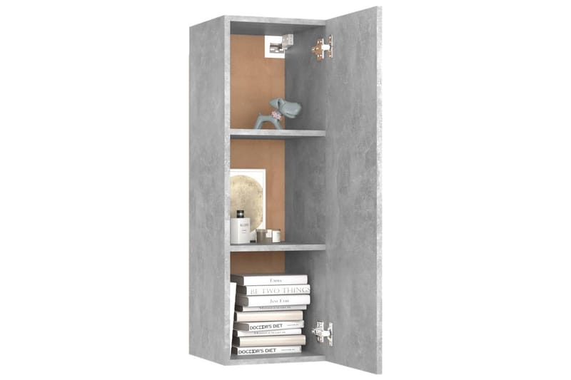 TV-benker 2 stk betonggrå 30,5x30x90 cm sponplate - Grå - Møbler - Mediamøbel & tv møbel - TV-benk & mediabenk