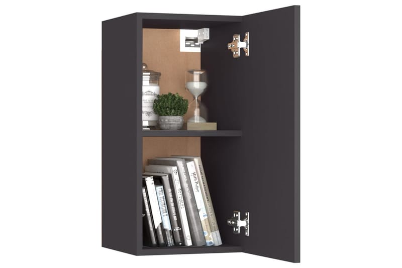 TV-benker 2 stk grå 30,5x30x60 cm sponplate - Grå - Møbler - Mediamøbel & tv møbel - TV-benk & mediabenk