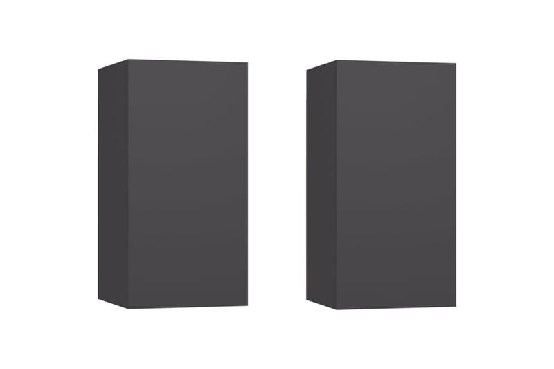 TV-benker 2 stk grå 30,5x30x60 cm sponplate - Grå - Møbler - Mediamøbel & tv møbel - TV-benk & mediabenk