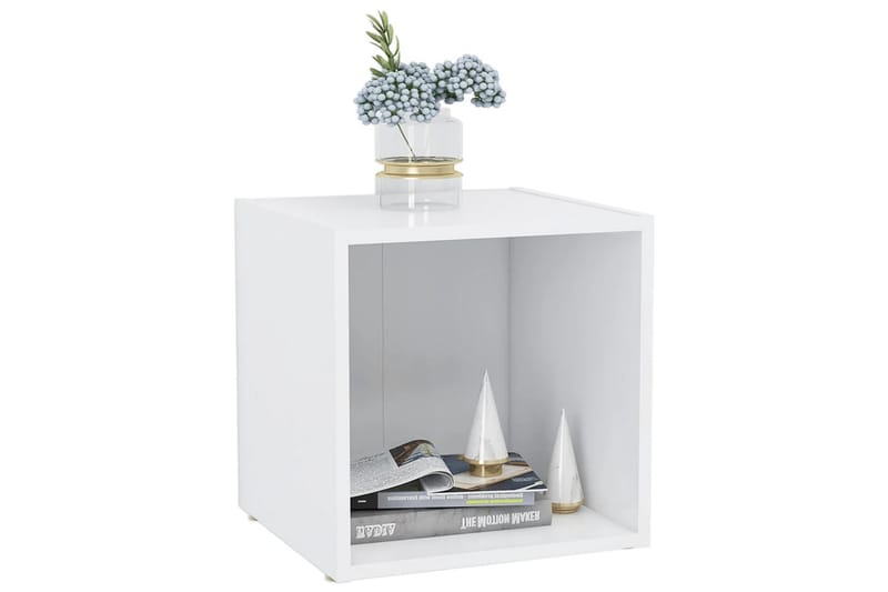 TV-benker 2 stk hvit 37x35x37 cm sponplate - Hvit - Møbler - Mediamøbel & tv møbel - TV-benk & mediabenk