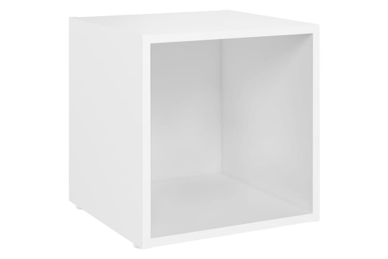 TV-benker 2 stk hvit 37x35x37 cm sponplate - Hvit - Møbler - Mediamøbel & tv møbel - TV-benk & mediabenk