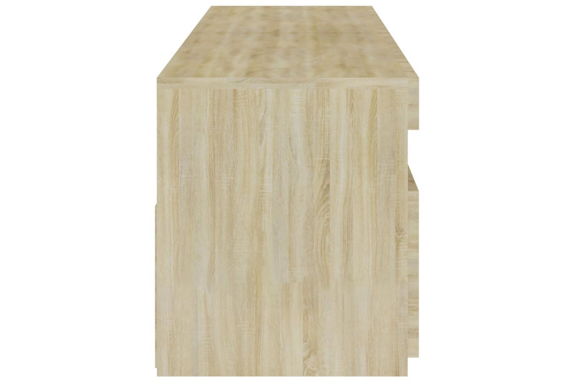 TV-benker 2 stk med LED-lys sonoma eik 75x35x40 cm - Brun - Møbler - Mediamøbel & tv møbel - TV-benk & mediabenk