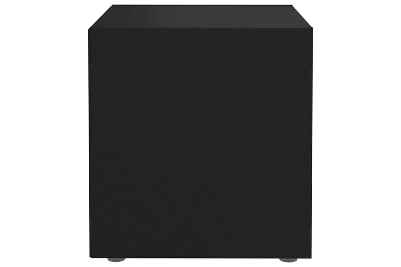 TV-benker 2 stk svart 37x35x37 cm sponplate - Svart - TV-benk & mediabenk