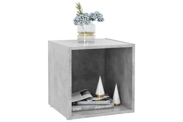 TV-benker 4 stk betonggrå 37x35x37 cm sponplate - Grå - Møbler - Mediamøbel & tv møbel - TV-benk & mediabenk