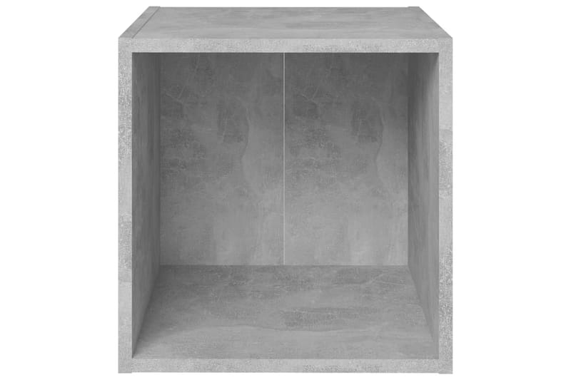 TV-benker 4 stk betonggrå 37x35x37 cm sponplate - Grå - Møbler - Mediamøbel & tv møbel - TV-benk & mediabenk