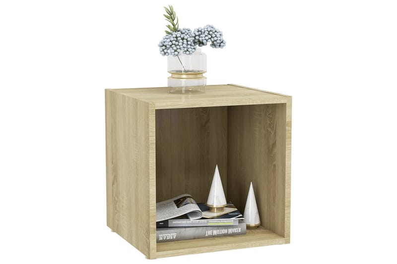 TV-benker 4 stk sonoma eik 37x35x37 cm sponplate - Brun - Møbler - Mediamøbel & tv møbel - TV-benk & mediabenk