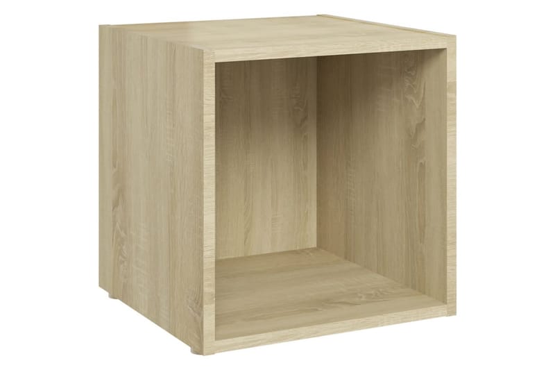 TV-benker 4 stk sonoma eik 37x35x37 cm sponplate - Brun - Møbler - Mediamøbel & tv møbel - TV-benk & mediabenk