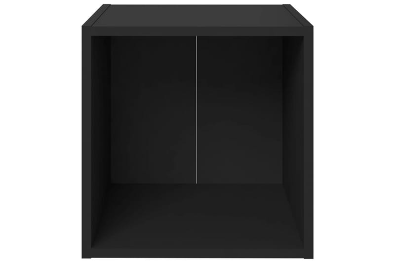 TV-benker 4 stk svart 37x35x37 cm sponplate - Svart - Møbler - Mediamøbel & tv møbel - TV-benk & mediabenk