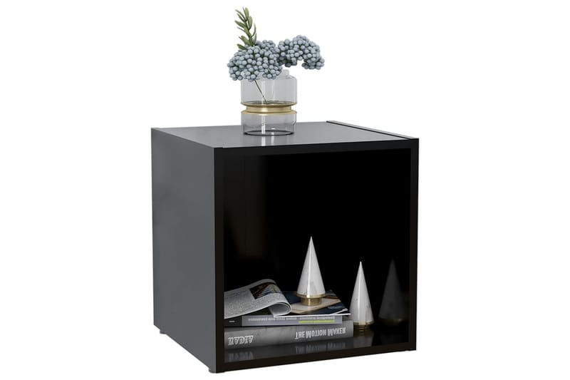 TV-benker 4 stk svart 37x35x37 cm sponplate - Svart - Møbler - Mediamøbel & tv møbel - TV-benk & mediabenk
