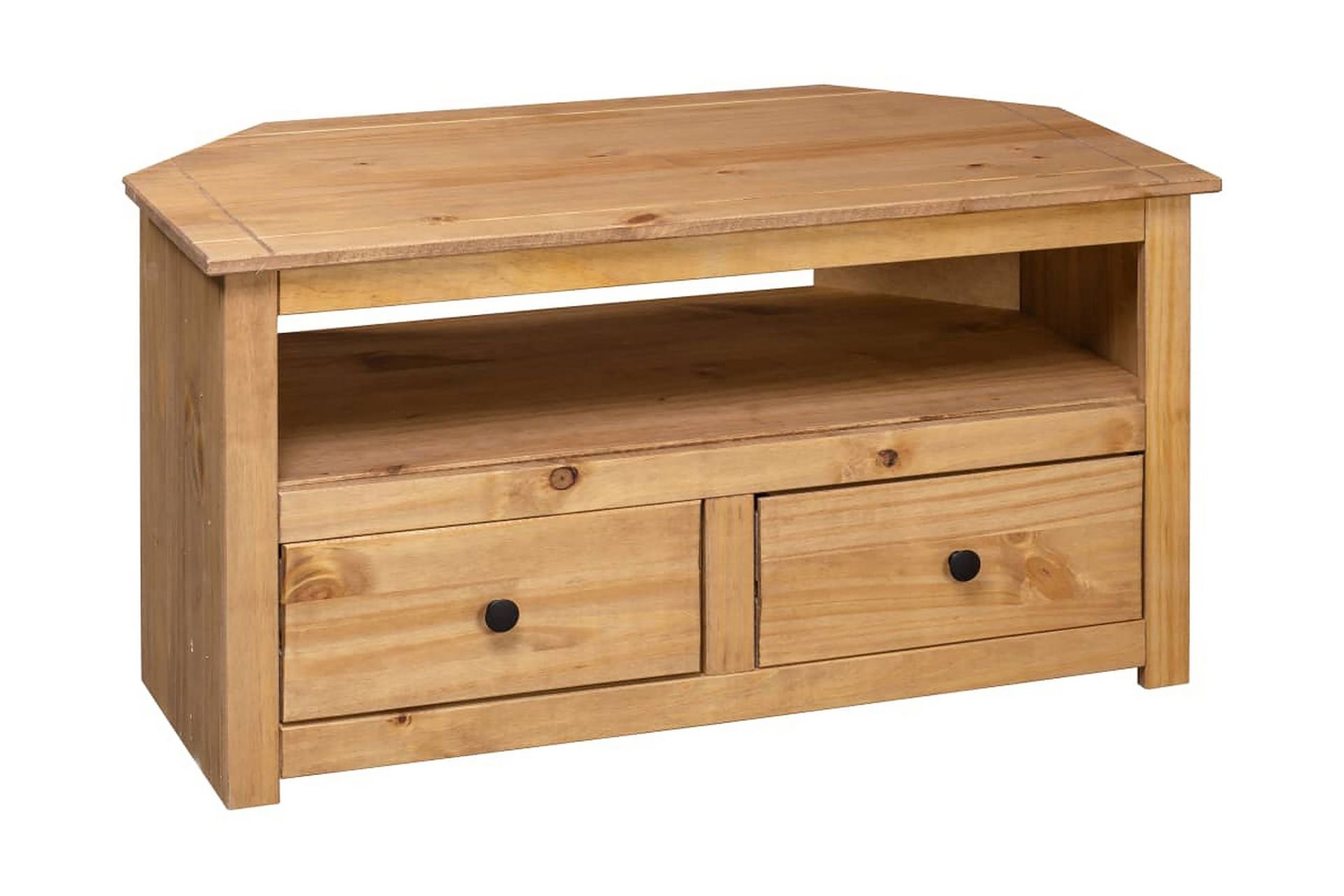 TV-hjørneskap 93x55x49 cm heltre furu Panama Range - Brun - Møbler - Mediamøbel & tv møbel - TV-benk & mediabenk