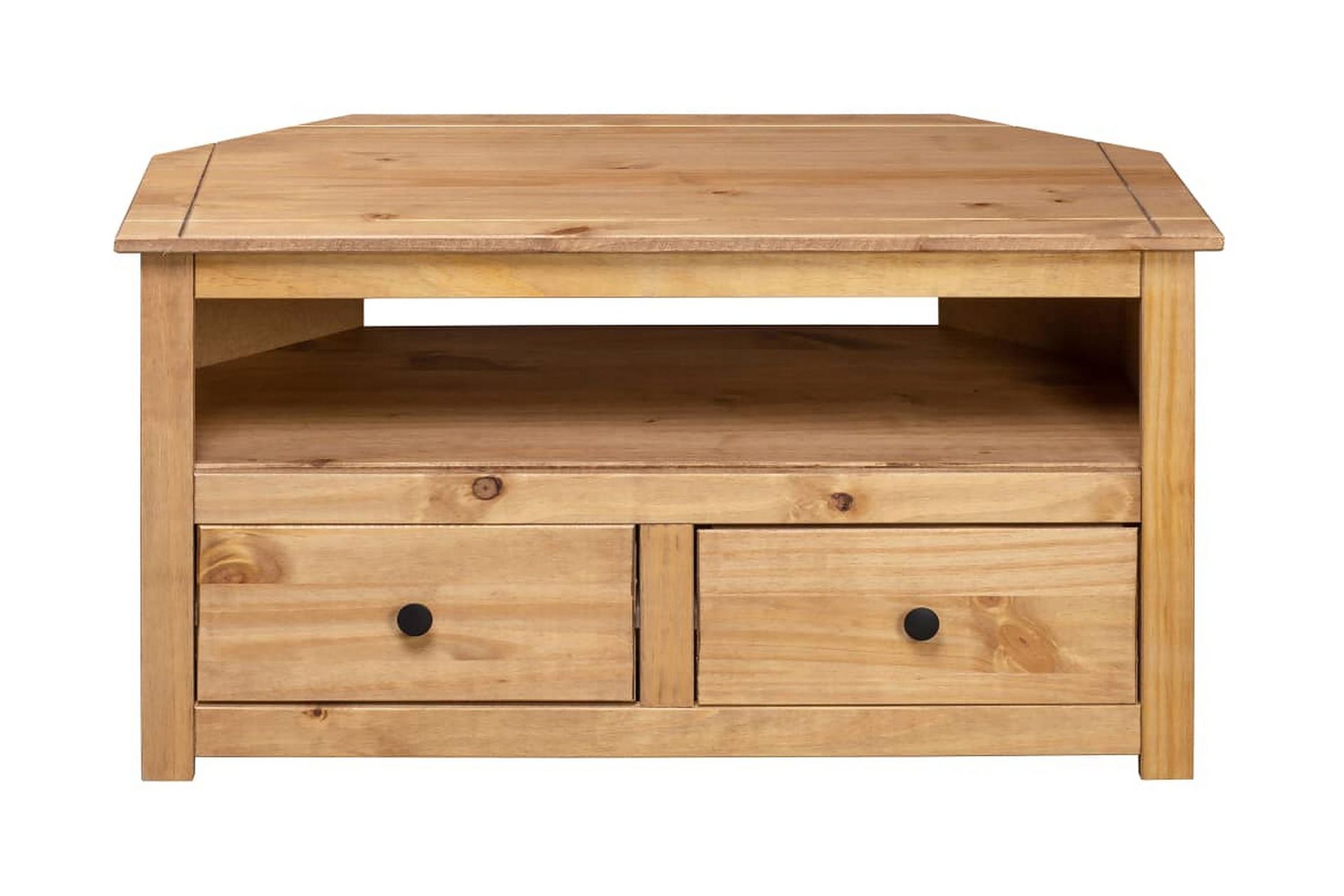 TV-hjørneskap 93x55x49 cm heltre furu Panama Range - Brun - Møbler - Mediamøbel & tv møbel - TV-benk & mediabenk