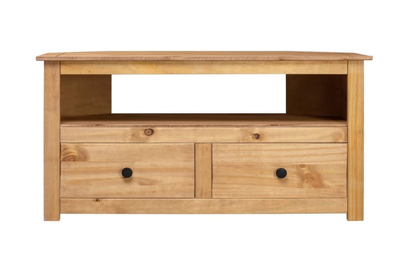 TV-hjørneskap 93x55x49 cm heltre furu Panama Range - Brun - TV-benk & mediabenk