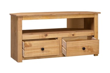 TV-hjørneskap 93x55x49 cm heltre furu Panama Range - Brun - Møbler - Mediamøbel & tv møbel - TV-benk & mediabenk