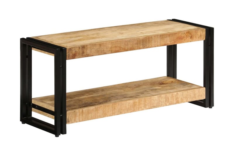 TV-skap 90x30x40 cm heltre mango - Brun - TV-benk & mediabenk