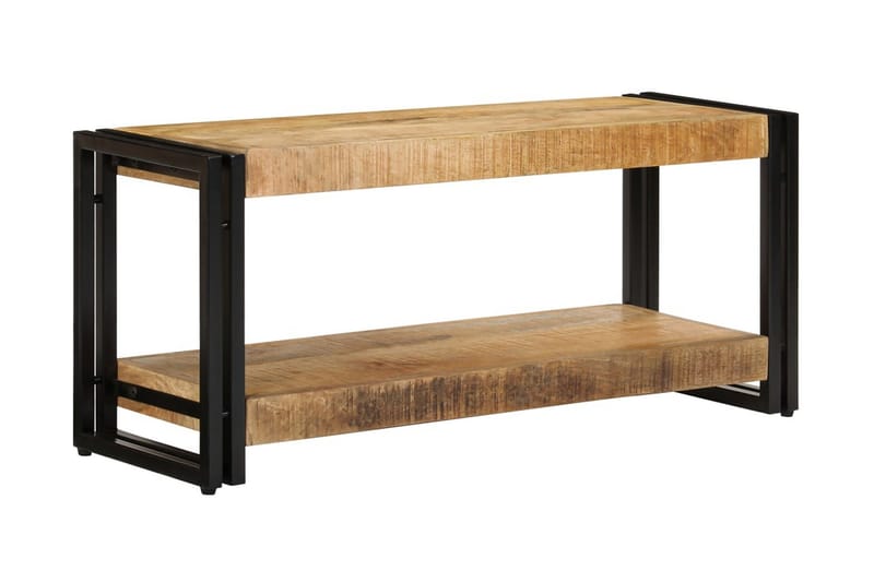 TV-skap 90x30x40 cm heltre mango - Brun - TV-benk & mediabenk