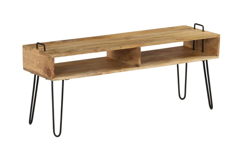 TV-skjenk heltre mango 110x35x45 cm - Brun/Beige - Møbler - Mediamøbel & tv møbel - TV-benk & mediabenk