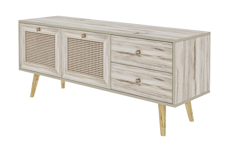 TV Stand 140 cm Eik - Sand/Natur - Møbler - Mediamøbel & tv møbel - TV-benk & mediabenk