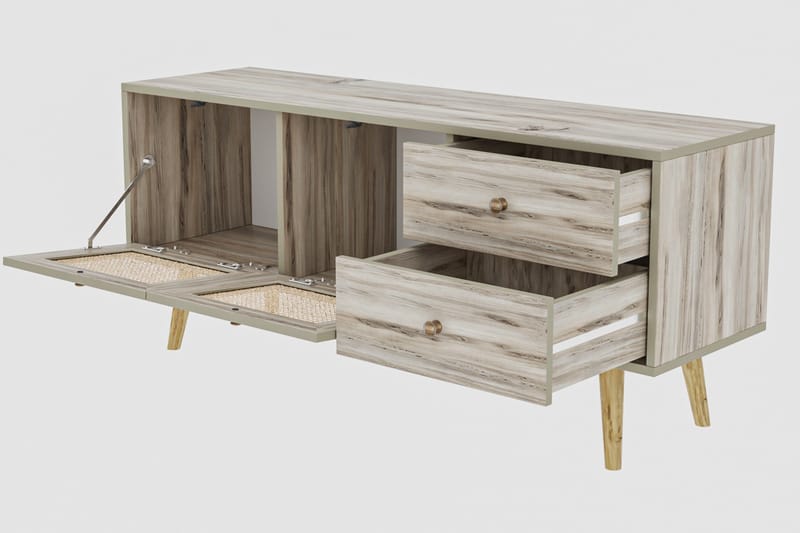 TV Stand 140 cm Eik - Sand/Natur - Møbler - Mediamøbel & tv møbel - TV-benk & mediabenk
