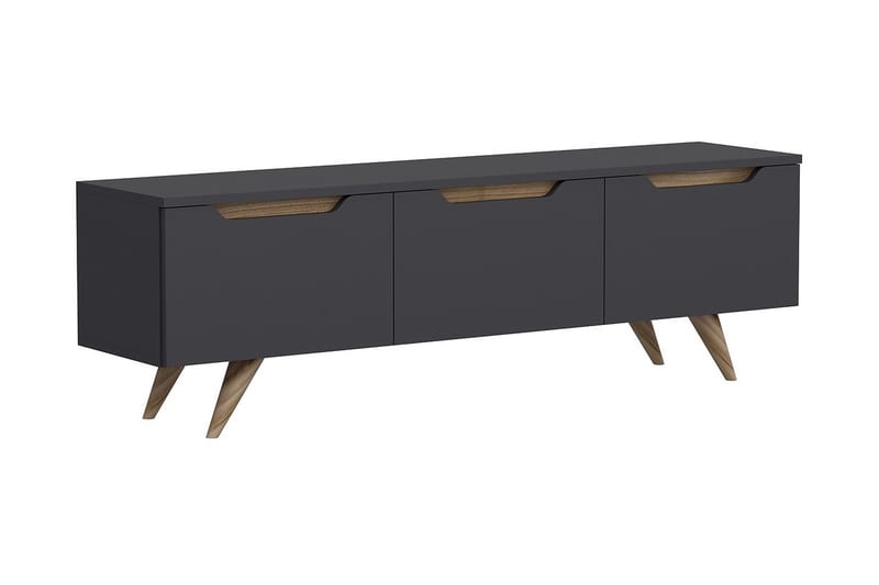 TV Stand 150 cm Antrasitt/Eik - Antrasitt/Natur - TV-benk & mediabenk