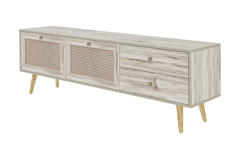 TV Stand 180 cm Eik - Sand/Natur - Møbler - Mediamøbel & tv møbel - TV-benk & mediabenk