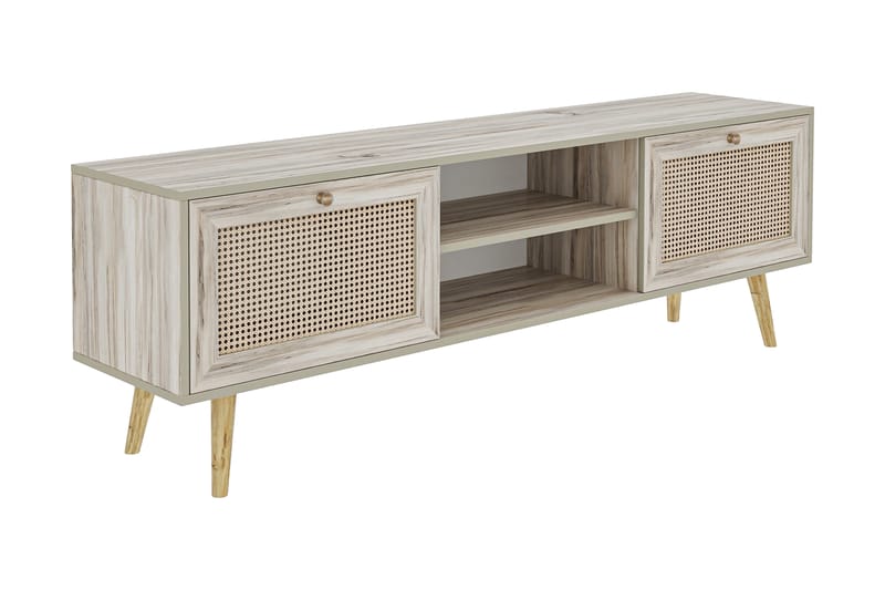 TV Stand 180 cm Eik - Sand/Natur - Møbler - Mediamøbel & tv møbel - TV-benk & mediabenk