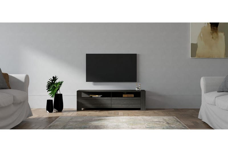 Tylar Tv-benk 140 cm - Antrasitt - Møbler - Mediamøbel & tv møbel - TV-benk & mediabenk