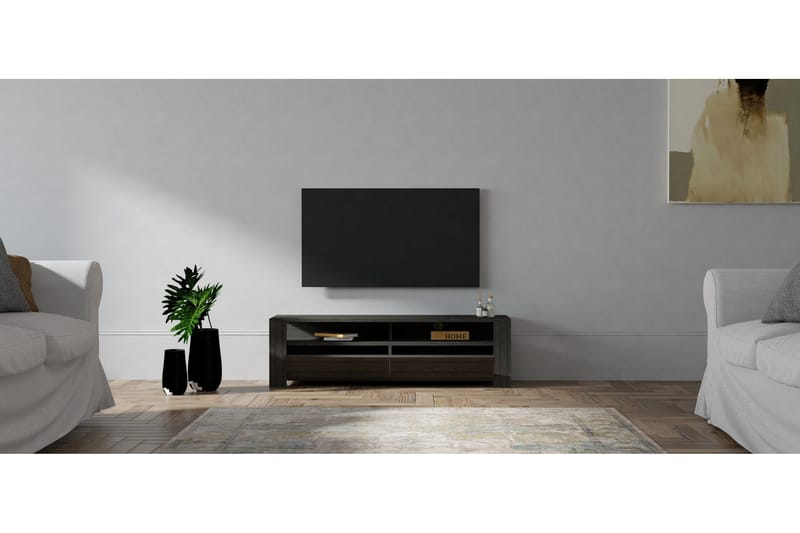 Tylar Tv-benk 140 cm - Antrasitt - Møbler - Mediamøbel & tv møbel - TV-benk & mediabenk