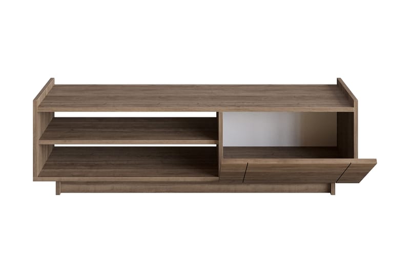 Ulica Tv-benk 140 cm Dør + 3 Hyller - Mørkebrun - Møbler - Mediamøbel & tv møbel - TV-benk & mediabenk