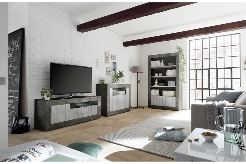 Urbino TV-benk 138 cm - Grå - Møbler - Mediamøbel & tv møbel - TV-benk & mediabenk
