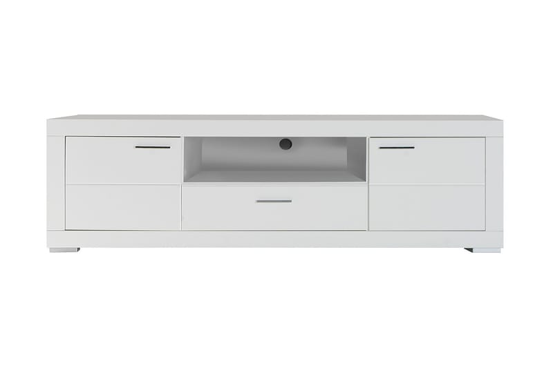 Uzayr TV-benk 196 cm - Hvit - Møbler - Mediamøbel & tv møbel - TV-benk & mediabenk