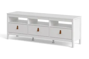 Vallvidera Tv-benk 151 cm - Hvit/Natur - Møbler - Mediamøbel & tv møbel - TV-benk & mediabenk