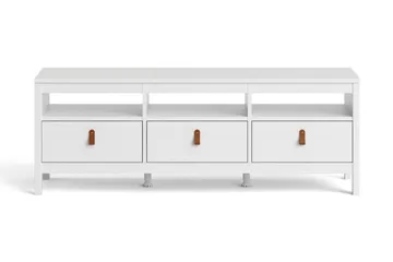 Vallvidera Tv-benk 151 cm - Hvit/Natur - Møbler - Mediamøbel & tv møbel - TV-benk & mediabenk
