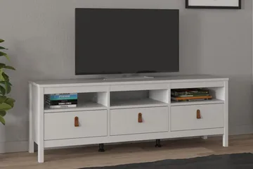 Vallvidera Tv-benk 151 cm - Hvit/Natur - Møbler - Mediamøbel & tv møbel - TV-benk & mediabenk