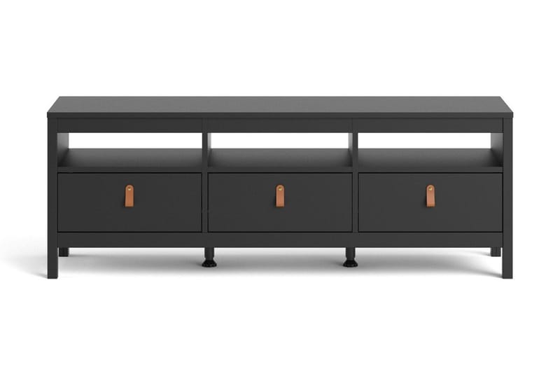 Vallvidera Tv-benk 151 cm - Svart/Natur - Møbler - Mediamøbel & tv møbel - TV-benk & mediabenk