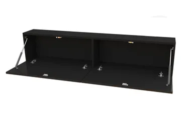 Vasil TV-benk 140 cm - Hvit/Hvit Høyglans - Møbler - Mediamøbel & tv møbel - TV-benk & mediabenk
