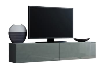 Vasil TV-benk 140x40x30 cm - Svart/Grå - Møbler - Mediamøbel & tv møbel - TV-benk & mediabenk