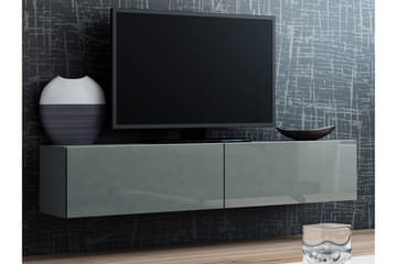 Vasil TV-benk 140x40x30 cm - Svart/Grå - Møbler - Mediamøbel & tv møbel - TV-benk & mediabenk