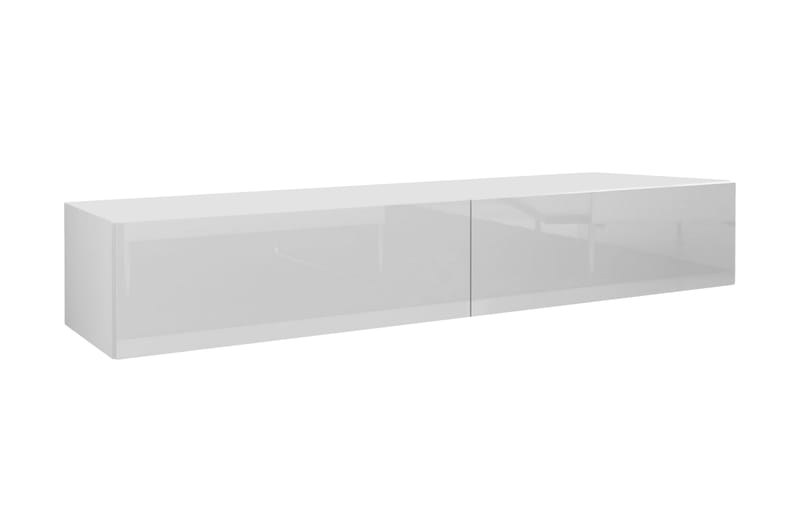 Vasil TV-benk 180 cm - Hvit/Hvit Høyglans - Møbler - Mediamøbel & tv møbel - TV-benk & mediabenk