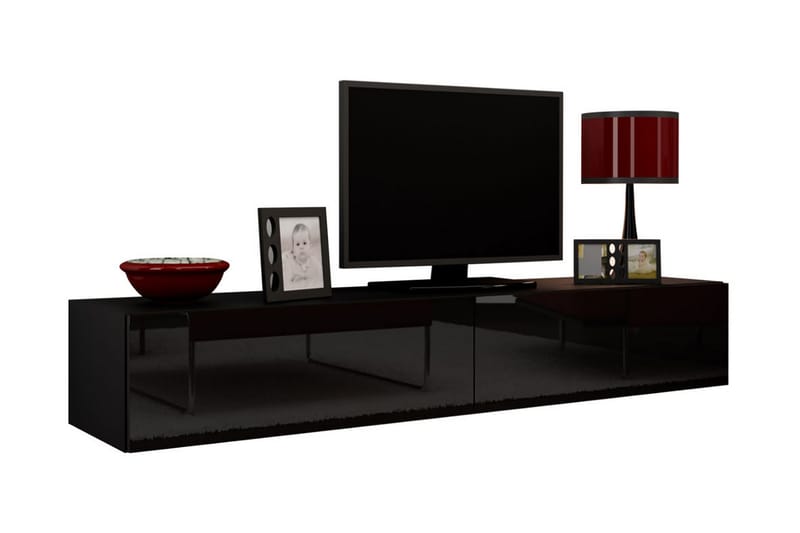 Vasil Tv-benk 180 cm - Svart - Møbler - Mediamøbel & tv møbel - TV-benk & mediabenk