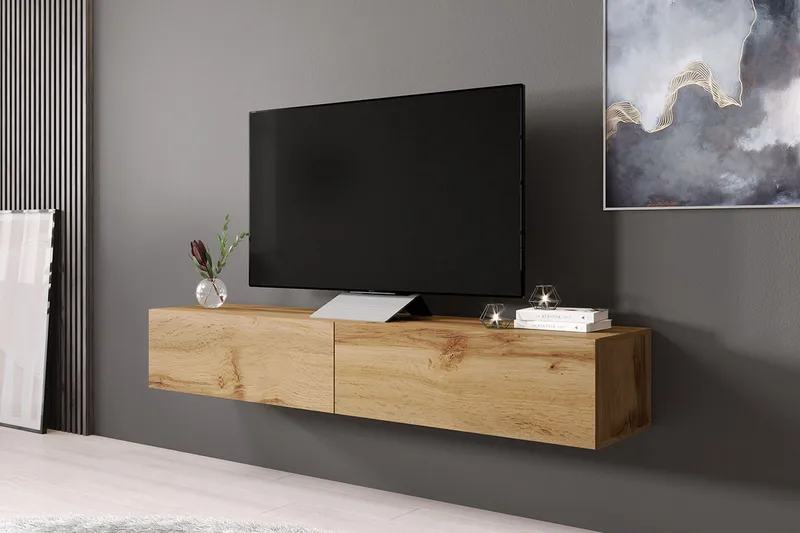 Vasil TV-benk 180 cm - Tre/Natur - Møbler - Mediamøbel & tv møbel - TV-benk & mediabenk