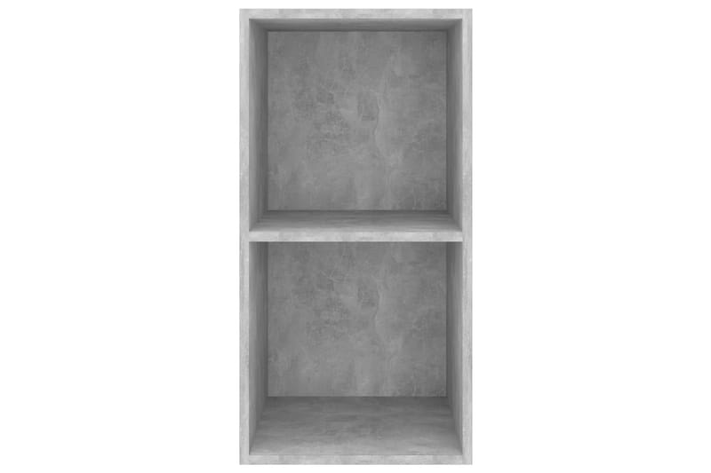 Vegghengt TV-benk betonggrå 37x37x72 cm sponplate - Grå - Møbler - Mediamøbel & tv møbel - TV-benk & mediabenk