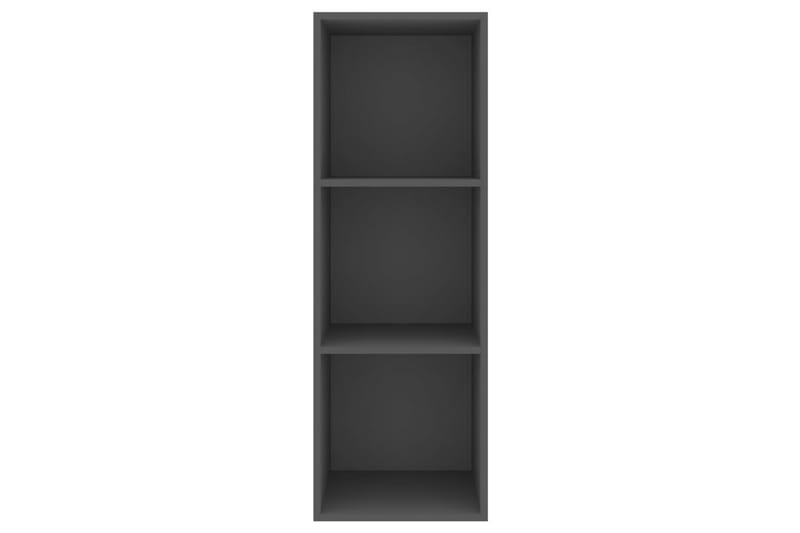 Vegghengt TV-benk grå 37x37x107 cm sponplate - Grå - Møbler - Mediamøbel & tv møbel - TV-benk & mediabenk