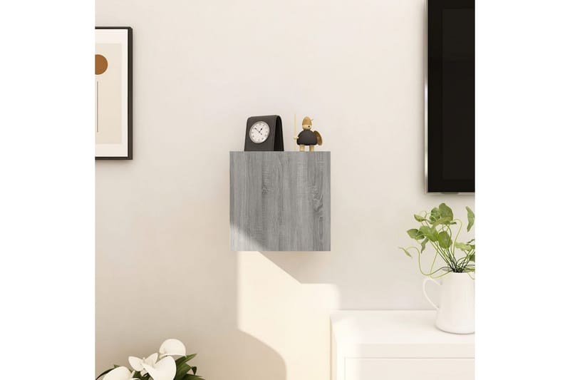 Vegghengt TV-benk grå sonoma 30,5x30x30 cm - Grå - Møbler - Mediamøbel & tv møbel - TV-benk & mediabenk