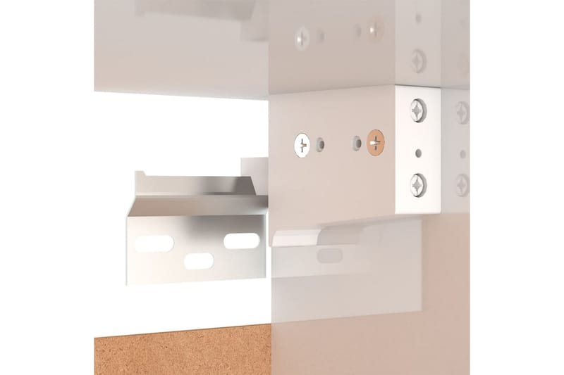 Vegghengt TV-benk høyglans hvit 30,5x30x30 cm - Hvit - Møbler - Mediamøbel & tv møbel - TV-benk & mediabenk