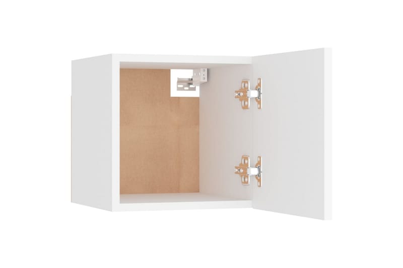 Vegghengt TV-benk hvit 30,5x30x30 cm - Hvit - Møbler - Mediamøbel & tv møbel - TV-benk & mediabenk