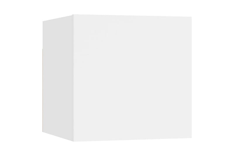 Vegghengt TV-benk hvit 30,5x30x30 cm - Hvit - Møbler - Mediamøbel & tv møbel - TV-benk & mediabenk