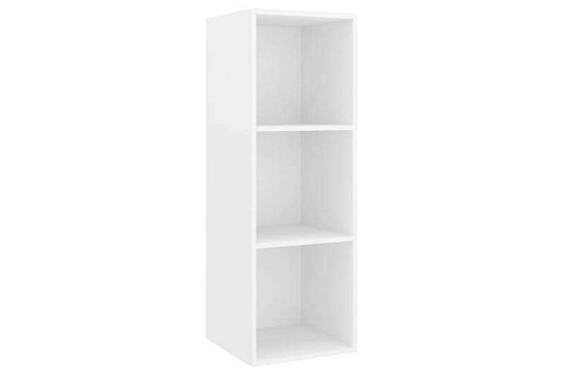 Vegghengt TV-benk hvit 37x37x107 cm sponplate - Hvit - Møbler - Mediamøbel & tv møbel - TV-benk & mediabenk